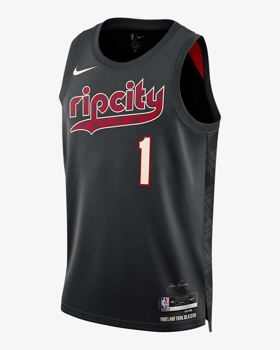 Anfernee Simons Portland Trail Blazers City Edition 2023 24 Men s Nike Dri FIT NBA Swingman Jersey. Nike